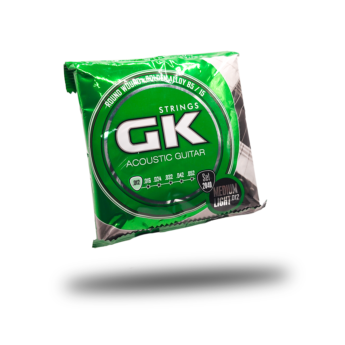 SET DE 6 CUERDAS GK PARA GUITARRA ACUSTICA CALIBRE .012 MEDIUM