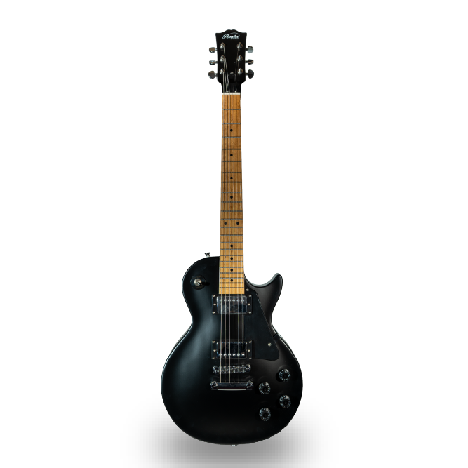 GUITARRA ELECTRICA DE 6 CUERDAS COLOR NEGRO MATE