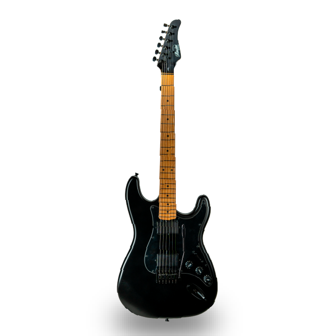 GUITARRA ELÉCTRICA DE 6 CUERDAS, COLOR NEGRO MATE