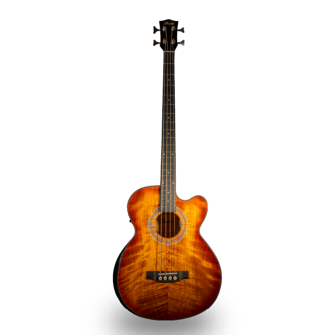BAJO DE 4 CUERDAS ELECTRO-ACUSTICO EN ALTO BRILLO