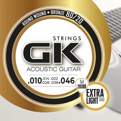 SET DE CUERDAS P/GUITARRA ACUSTICA DE BRONCE 80/20 CALIBRE