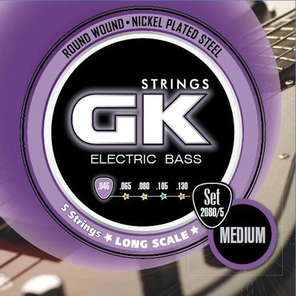 SET DE 5 CUERDAS PARA BAJO ELECTRICO CALIBRE .045-.130
