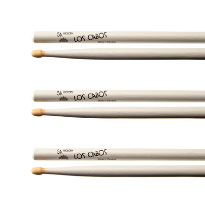 Baquetas 5A White Dip Hickory