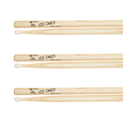BAQUETA LOS CABOS 5B NYLON HICKORY (EMPAQUE C/3 PARES