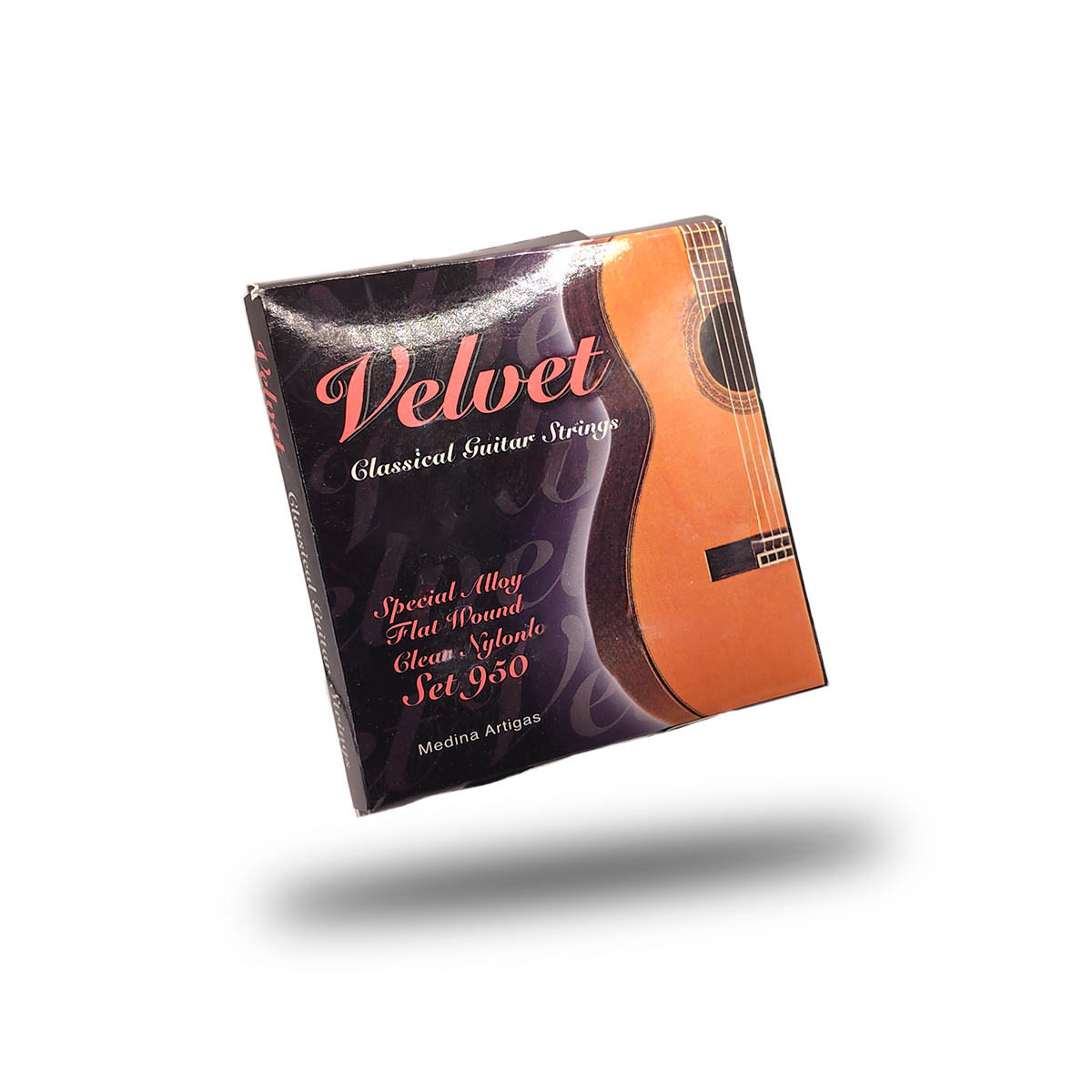 SET DE CUERDA PLANA VELVET GUIT-CLASICA DE ENTORCHADO LISO