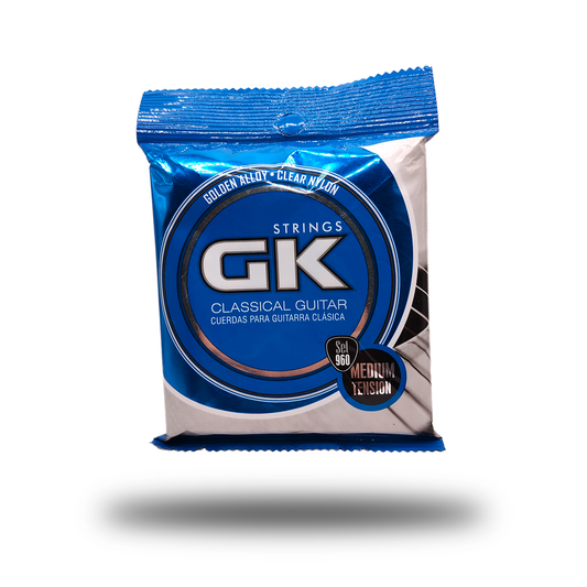 SET DE 6 CUERDAS DORADAS DE GUIT-CLASICA (AZUL)