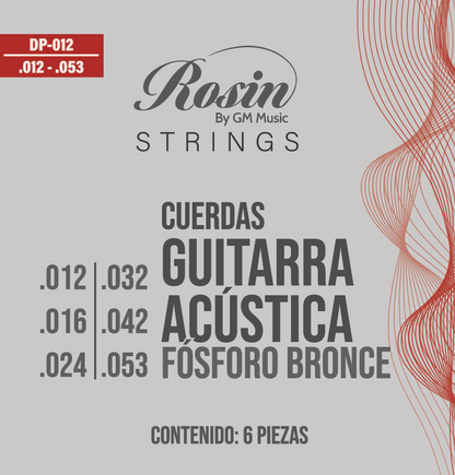 CUERDAS PARA GUITARRA ACUSTICA DE FOSFORO Y BRONCE CALIBRE