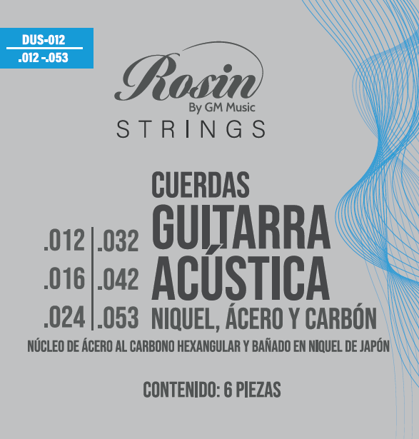 CUERDAS PARA GUITARRA ACUSTICA, NIQUEL, ACERO Y CARBON,