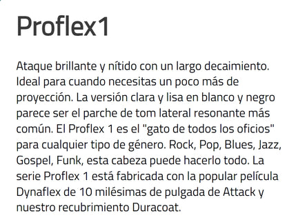 PARCHE DE 22" EMOOTH WHITE 1 CAPA. (TAMBORA)