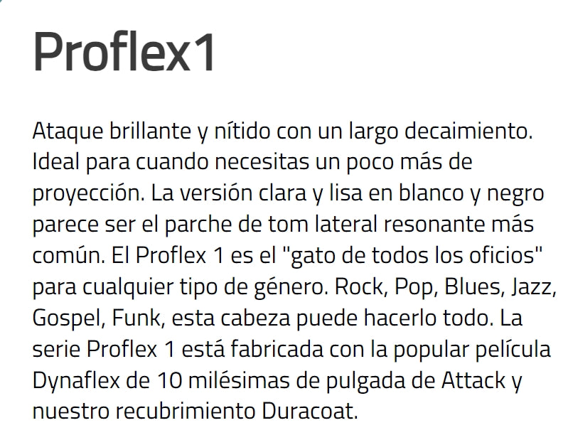 PARCHE DE 24" SMOOTH WHITE 1 CAPA,(TAMBORA)