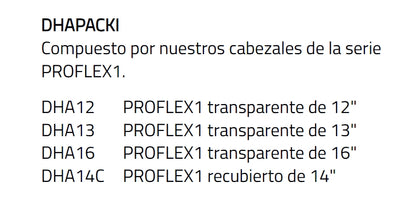 PAQUETE 12",13",16",14" C,PROFLEX 1,1 CAPA