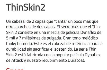 PARCHE 16" THINSKIN DOBLE CAPA, COATED