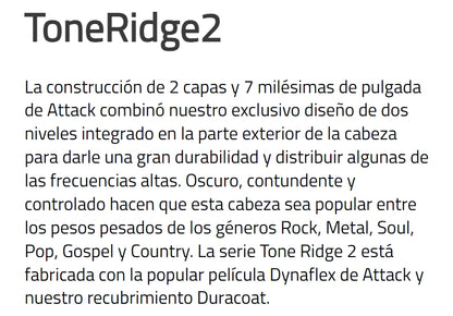 PARCHE 14" TONE RIDGE DOBLE CAPA,COATED
