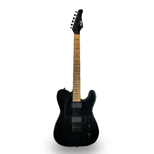 GUITARRA ELECTRICA DE 6 CUERDAS COLOR NEGRO MATE