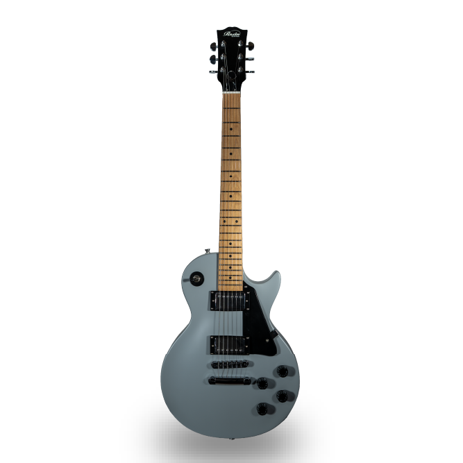 GUITARRA ELECTRICA DE 6 CUERDAS COLOR GRIS MATE