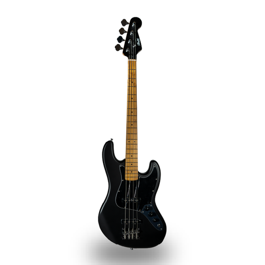 BAJO DE 4 CUERDAS ELECTRICO, COLOR NEGRO MATE