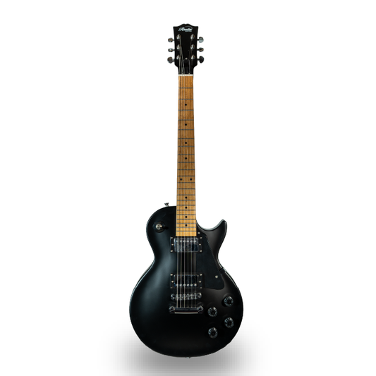 GUITARRA ELECTRICA DE 6 CUERDAS COLOR NEGRO MATE