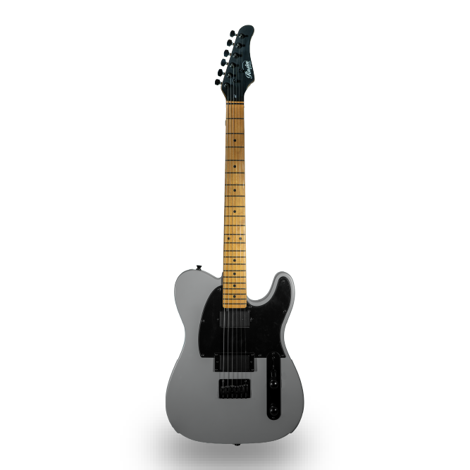 GUITARRA ELECTRICA DE 6 CUERDAS COLOR GRIS MATE