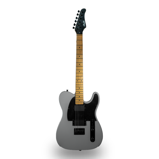 GUITARRA ELECTRICA DE 6 CUERDAS COLOR GRIS MATE