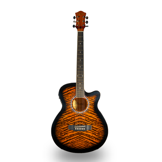 GUITARRA ACUSTICA YW DE ALTO BRILLO CON ECUALIZADOR