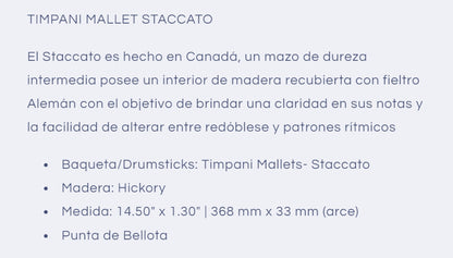 Timpani Mallets -  Staccato